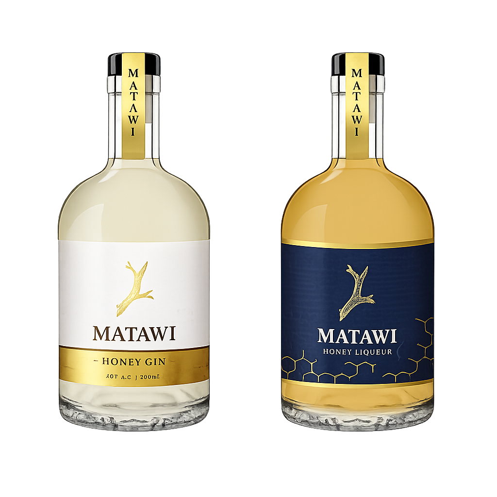 Matawi Honey Gin & Liqueur Duo