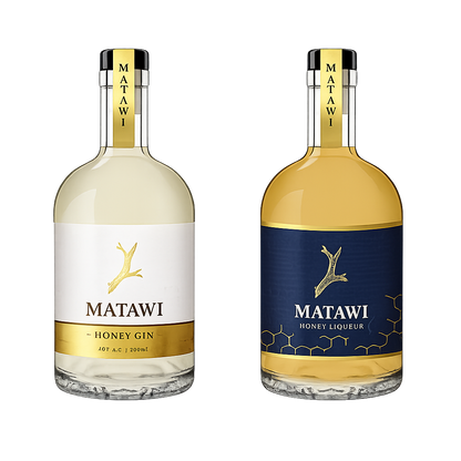 Matawi Honey Gin & Liqueur Duo